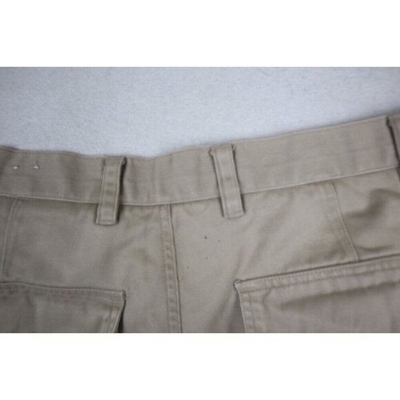 ALPINE RIDGE MEN'S BEIGE PLEATED FRONT KHAKI CARGO SHORTS SIZE 36 - 8.5" INSEAM - Picture 13 of 16